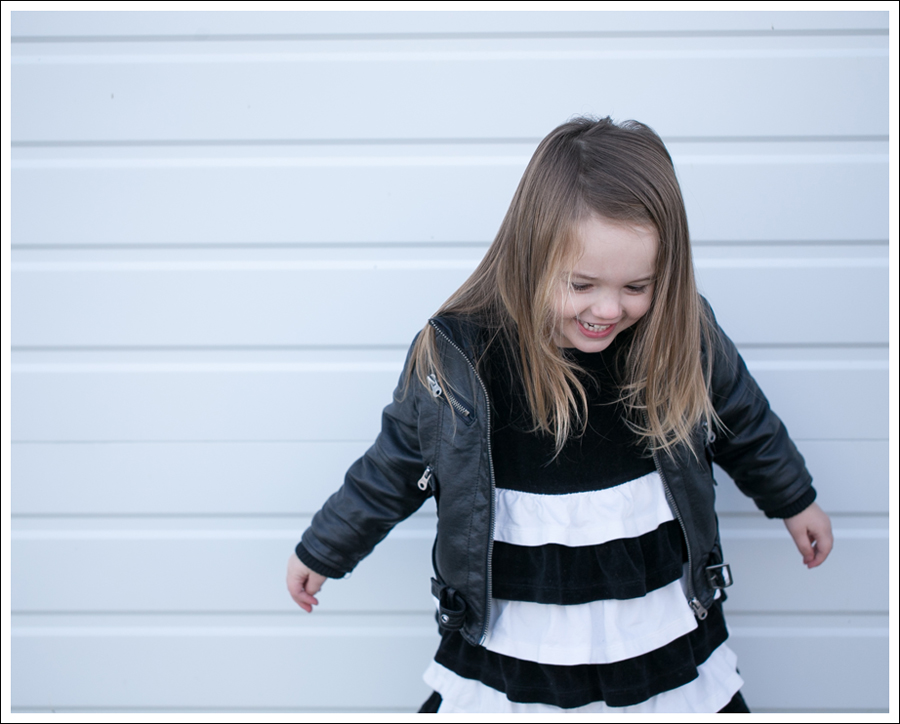 Blog Amy Coe Hanna Andersson BW Tiered Dress Zulily Faux Leather Leggings DIY Glitter Shoes-7